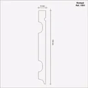 Ver imagem 2 de Rodapé de MDF Frisado de 15cm x 2,40 Rende 2,4 Metros Moldufama 1503