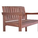 Ver imagem 4 de Conjunto 3 Peças Banco Namoradeira e Duas Poltronas Jardim Varanda Deck Madeira Maciça