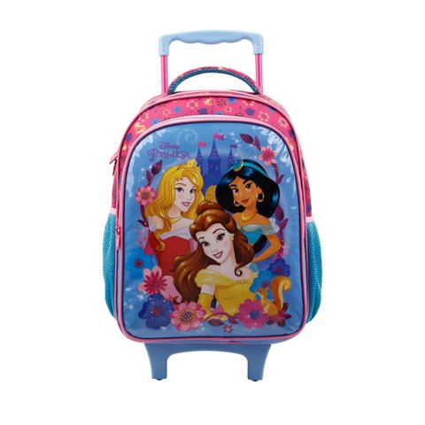 Mochila com Rodas Infantil 16" Princesas Disney - Xeryus