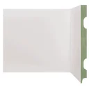 Ver imagem 1 de Rodape de MDF Liso 20CMX2,40m Rende 2,4m 2001 Branco Moldufama