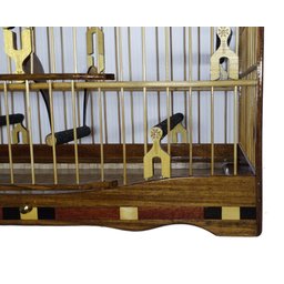 Gaiola Para Trinca Ferro - Luxo Torneio Passeio Marchetaria - 4