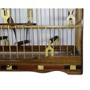 Ver imagem 4 de Gaiola Para Trinca Ferro - Luxo Torneio Passeio Marchetaria