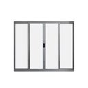 Ver imagem 1 de Janela de Correr 4 Folhas S/ Grade Aluminio Brilhante 1.00 x 2.00 Linha Modular - Hale