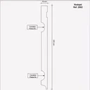 Ver imagem 2 de Rodapé MDF Frisado 20cm x 2,40m 2002 Moldufama