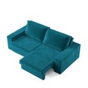Ver imagem 4 de Sofá Capri 2 Lugares Retrátil e Reclinável 160cm Verde Suede