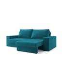 Ver imagem 5 de Sofá Capri 2 Lugares Retrátil e Reclinável 160cm Verde Suede