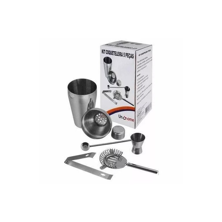 Kit Coqueteleira Com 5 Peças Unyhome