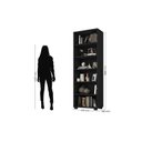 Ver imagem 3 de Kit Escritório com 2 Livreiros Portas Grandes Office Preto Tx - Fdecor