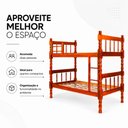 Ver imagem 6 de Beliche Torneada Milão 8 - Mel - Jm Móveis