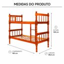 Ver imagem 3 de Beliche Torneada Milão 8 - Mel - Jm Móveis