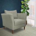Ver imagem 6 de Poltrona Decorativa Sala de Estar Pés Palito Lubbock Couro Fendi - Gran Belo
