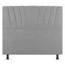 Ver imagem 3 de Cabeceira Cama Box Casal Queen Size Dublin 160cm Suede Cinza Claro - Desk Design