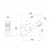 Monocomando com Ducha para Cozinha Bica Móvel 7003 Vega C70 Meber Metais - 2