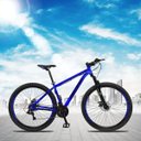 Ver imagem 2 de Bicicleta Aro 29 Alumínio 21v Quadro 17 Freio Disco Mêcanico Z1 Azul Preto - Dropp