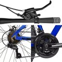Ver imagem 5 de Bicicleta Aro 29 Alumínio 21v Quadro 17 Freio Disco Mêcanico Z1 Azul Preto - Dropp