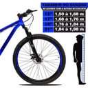 Ver imagem 6 de Bicicleta Aro 29 Alumínio 21v Quadro 17 Freio Disco Mêcanico Z1 Azul Preto - Dropp