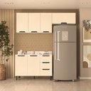 Ver imagem 3 de Cozinha Compacta 250063 3 Peças Meena com Tampo Branco Creme Politorno Móveis