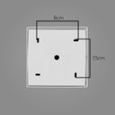 Ver imagem 5 de Plafon Spot Sobrepor Quadrado Box Branco P/ PAR20 Orluce OR1414 ST2755