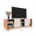 Ver imagem 3 de Rack Los Angeles para Tv 65” 2 Puertas J Carvalho - Freijo/off White