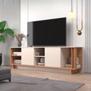 Ver imagem 2 de Rack Los Angeles para Tv 65” 2 Puertas J Carvalho - Freijo/off White