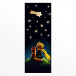 Adesivo de Porta Pequeno Príncipe Arte Destaque M - 0,83 X 2,13 Metros - 2