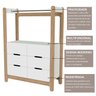 Quarto Infantil Completo Guarda-roupa Closet e Cama Casal Montessoriana 100% Mdf Olivia e Mark - 7