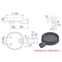 Ver imagem 2 de Queimador Simples Completo Fogão Industrial Ferro N01 13cm