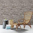 Ver imagem 3 de Papel de Parede Pedra Canjiquinha Tons Cinza - 1,50x0,50m