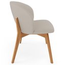 Ver imagem 4 de Kit 04 Cadeiras de Jantar e Estar Living Estofada Mia L02 Linho Bege - Lyam Decor