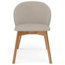 Ver imagem 3 de Kit 04 Cadeiras de Jantar e Estar Living Estofada Mia L02 Linho Bege - Lyam Decor