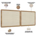 Ver imagem 4 de Cabeceira Cama Box Casal Queen Painel com Telinha 160cm Moss A03 Hanover - Lyam Decor