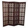 Biombo 4 Folhas 172x180cm Mdf Modelo 2 Rustico Vazado - 1