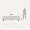Ver imagem 4 de Rack para TV até 75 Polegadas 219cm com Portas Mistas
