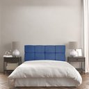 Ver imagem 2 de Cabeceira Painel Casal 1,40m Nina Suede - Pallazio - Azul Marinho