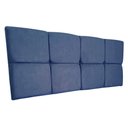 Ver imagem 5 de Cabeceira Painel Casal 1,40m Nina Suede - Pallazio - Azul Marinho