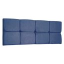 Ver imagem 1 de Cabeceira Painel Casal 1,40m Nina Suede - Pallazio - Azul Marinho