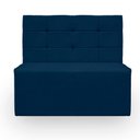 Ver imagem 1 de Canto Alemão Confortável para Apartamento Cozinha e Restaurantes Veludo Cor Azul Marinho