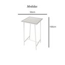 Ver imagem 2 de Conjunto Mesa Alta Bar Bistrô Branca 2 Bancos Imbuia Botequim Industrial White Don Castro Decor