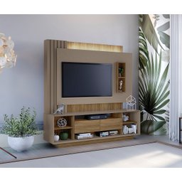 Estante Home Dublin Kappesberg para Tv 50 Nogueira Fendi Geométrico - 1