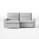 Ver imagem 1 de Sofá 4 Lugares Madri Retrátil Reclinável Linho Cinza 240cm