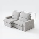 Ver mais imagens de Sofá 4 Lugares Madri Retrátil Reclinável Linho Cinza 240cm