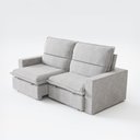Ver imagem 5 de Sofá 4 Lugares Madri Retrátil Reclinável Linho Cinza 240cm