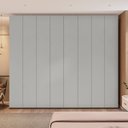 Ver imagem 7 de Guarda Roupa Casal 8 Portas 6 Gavetas Rio Clean Cinza Yescasa