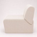 Ver imagem 3 de Poltrona Decorativa Zoe Orgânica para Sala Recepção Hall Moderna Minimalista Luxo Linho Premium Easy