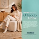 Ver imagem 7 de Poltrona Decorativa Zoe Orgânica para Sala Recepção Hall Moderna Minimalista Luxo Linho Premium Easy