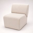 Ver imagem 2 de Poltrona Decorativa Zoe Orgânica para Sala Recepção Hall Moderna Minimalista Luxo Linho Premium Easy