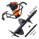 Ver imagem 1 de Perfurador de Solo Vulcan VPS520 Para Uso na Construção Civil Com Broca 80x30cm + Extensor de