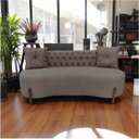 Ver mais imagens de Sofá 2 Lugares Orgânico Curvo Tókio 150cm Bouclé Capuccino