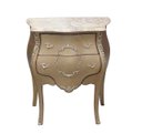 Ver imagem 1 de Cômoda Bombê Luxo Bronze Marmore Madeira Maciça Formosa