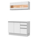 Ver imagem 3 de Cozinha Compacta 100% Mdf Smart 120 Cm Modulada Madesa